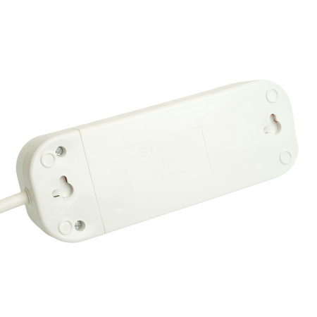 Удлинитель трехместный с/з STEKKER HM06-31-05 3x1мм², 5м, серия Home (У10-002), белый