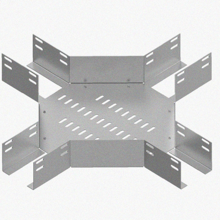 Лоток крестообразный глухой КМГ 100х80 УХЛ1, горячее цинкование, S1,0