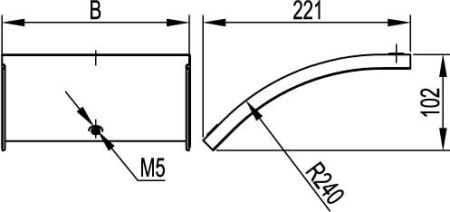 Крышка CD 45 на угол вертикальный внешн. 45° осн.100, цинк-ламельная DKC Крышка CD 45 на угол вертикальный внешн. 45° осн.100, цинк-ламельная DKC