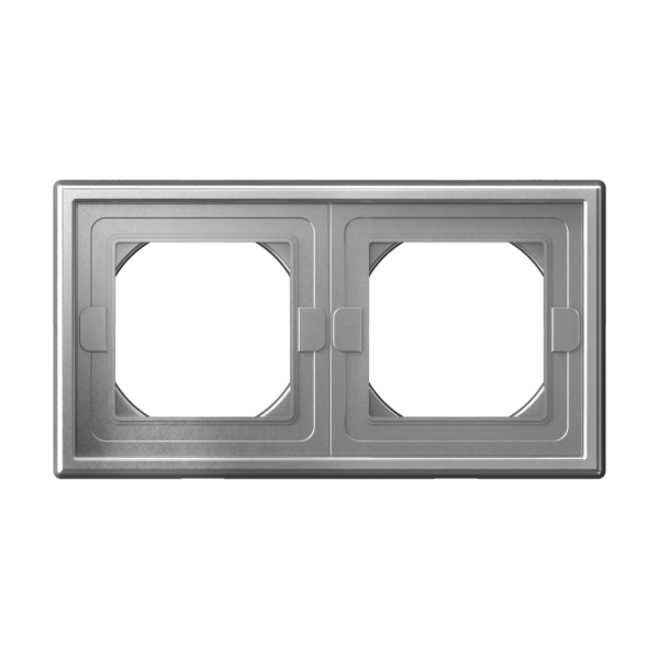 ARTGALLERY 2-постовая РАМКА IP44, АЛЮМИНИЙ Systeme Electric