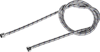 Подводка гибкая для воды, оплетка из нержавеющей стали, г/ш 1/2" - 1,8м ЗУБР
