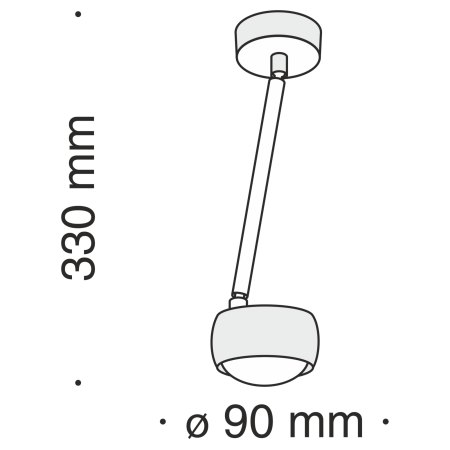 Потолочный светильник 8Вт 3000K Белый IP20 Lens MOD072CL-L8W3K Technical