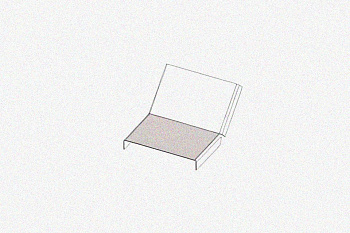 Крышка лотка КЛП 100х80-45 У3 для поворота трассы вверх на 45, окрашенная, S1,0