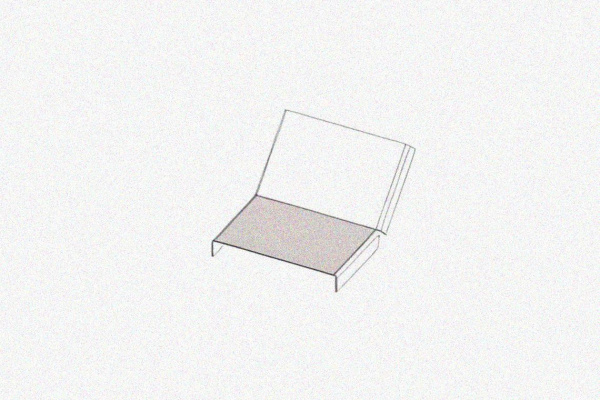 Крышка лотка КЛП 100х80-45 У3 для поворота трассы вверх на 45, окрашенная, S1,0