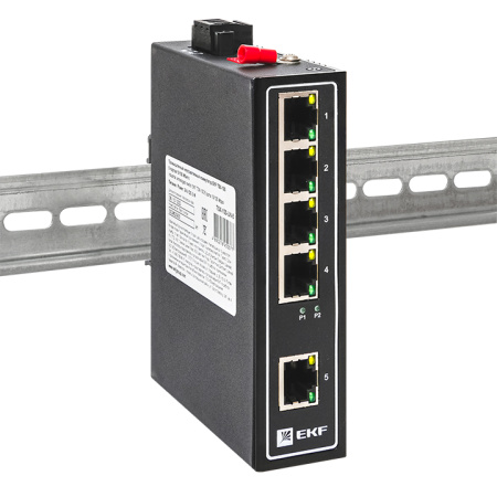 Промышленный неуправляемый коммутатор TSX-100 5 портов 10/100 Мбит/с EKF