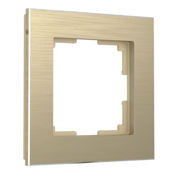 Aluminium Рамка на 1 пост (шампань алюминий) Werkel