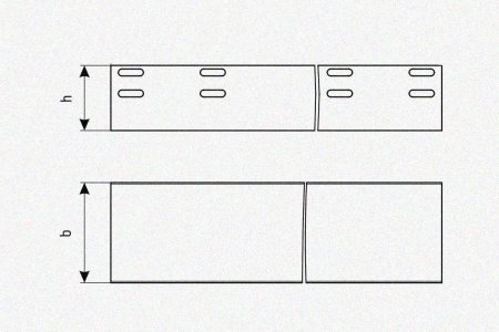 Лоток глухой ЛМГ 80х80х3000 УТ1,5, горячее цинкование, S1,0