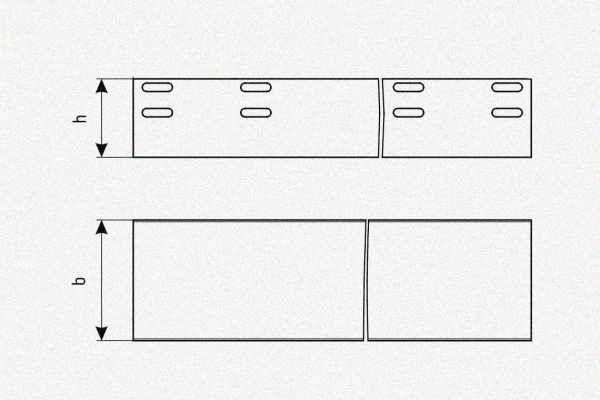 Лоток глухой ЛМГ 80х80х3000 УТ1,5, горячее цинкование, S1,0