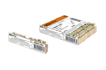 Шина "N" нулевая 6х9мм 8/1 (8групп/крепеж по центру) инд. стикер TDM