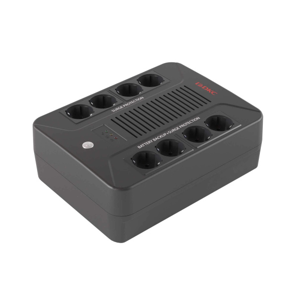 Линейно-интерактивный ИБП ДКС серии Info PDU, 1000 ВА/600 Вт,1/1,8xSchuko, 1x9Aч DKC