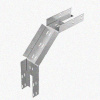 Лоток перфорированный КС 100х80-90 УХЛ1 для поворота трассы вниз на 90, горячее цинкование, S1,5