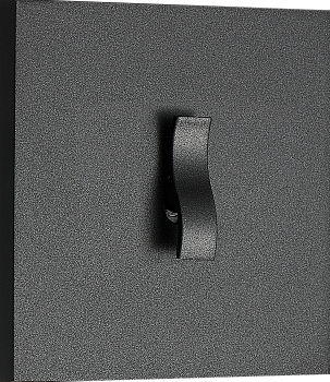 Donel N96 Переключатель на 1 тумблер, клавиша Wave, 10AX 250V, Черный, серия DT