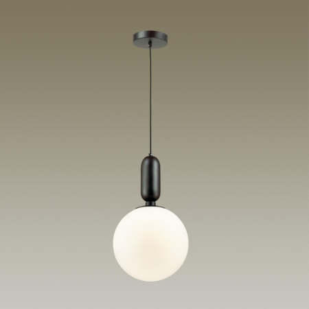Подвес E27 1*40W (тип лампы СВЕЧА ) 220V OKIA черный/белый ODEON LIGHT