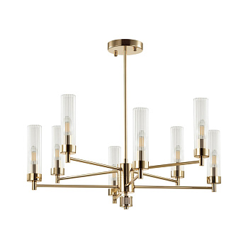 Люстра потолочная E14 8*40W 220V KAMILLA золотой LUMION