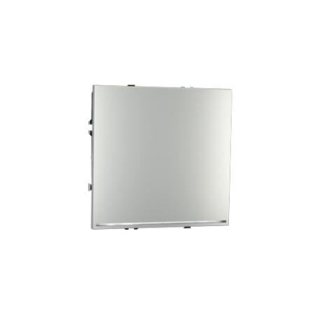 Выключатель встраиваемый Voltum S70 одноклавишный с подсветкой 10А, (сталь)