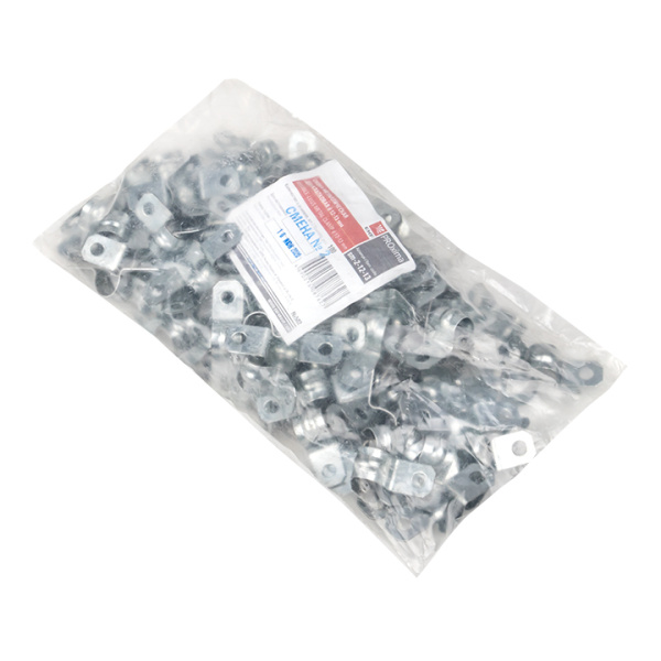 Скоба металлическая двухлапковая d12-13 мм (100 шт) PROxima EKF