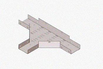 Лоток тройниковый замковый перфорированный ОТЗ 50х50 УХЛ1, горячее цинкование, S1,0