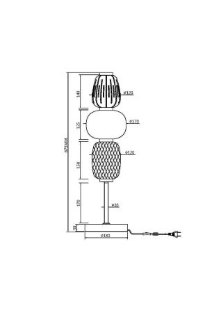 Настольный светильник LED 28Вт Золото IP20 Pattern MOD267TL-L28G3K Maytoni