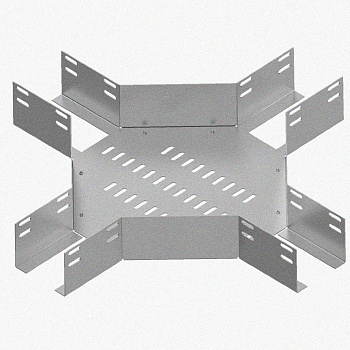 Лоток крестообразный перфорированный КМ 400х80 У3, окрашенный, S1,5