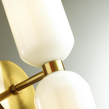Бра с выкл.E14 2*60W ORINOCO бронзовый/белый ODEON LIGHT
