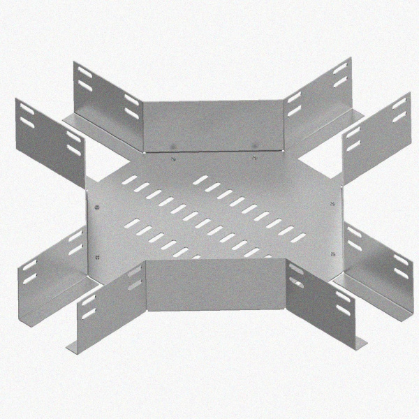 Лоток крестообразный перфорированный КМ 400х80 У3, окрашенный, S1,5