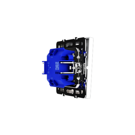 Выключатель встраиваемый Voltum S70 одноклавишный с подсветкой 10А, (белый матовый)
