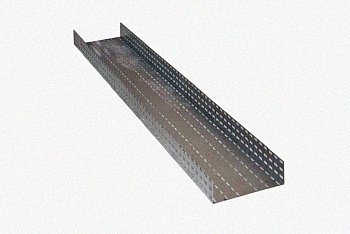 Лоток перфорированный ЛМ 150х65х3000 УТ1,5, горячее цинкование, S1,5