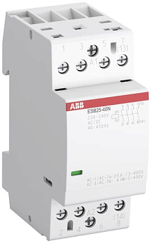 Контактор модульный  ESB25-40N-06  (25А АС-1 4НО) катушка 230В AC/DC ABB