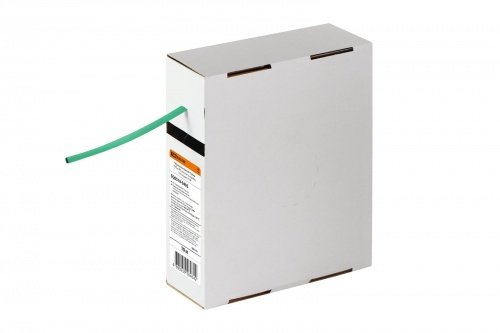 Термоусаживаемая трубка ТУТнг 4/2 зеленая в коробке (10 м/упак) TDM фото 2
