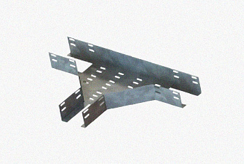 Лоток тройниковый перфорированный ОТ 100х65 УТ1,5, горячее цинкование, S1,0