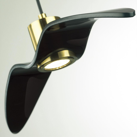 Подвес GU10 1*5W BIRDS чёрный/бронзовый/стекло B ODEON LIGHT