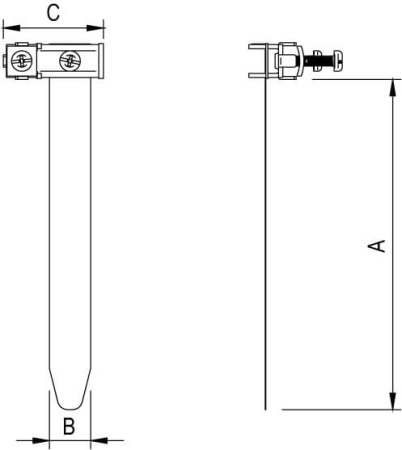 Хомут для уравнивания потенциалов, D0-54 мм DKC