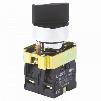Переключатель NP2-BD54, 3 положения возвратом, 2НЗ, IP40 (R) CHINT