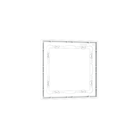 Рамка пластиковая Voltum S70 на 1 пост, (белый матовый)