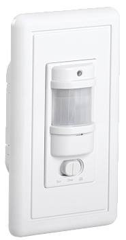 Датчик движения ДД-028 1200Вт 140град 9м IP20 белый IEK