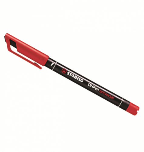 Перманентная шариковая ручка 1мм красный DKC