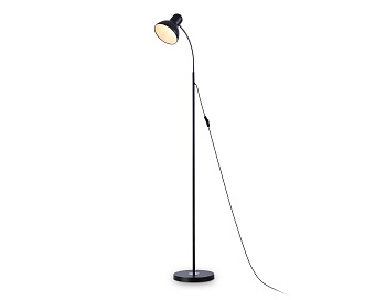 Светильник напольный с выключателем на проводе TR97656 BK черный E27 max 40W D140*1450 Ambrella Light