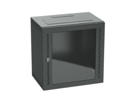 IT-корпус навесной STI 19" 9U, 500х600х400, дверь с закаленным стеклом, RAL9005 DKC