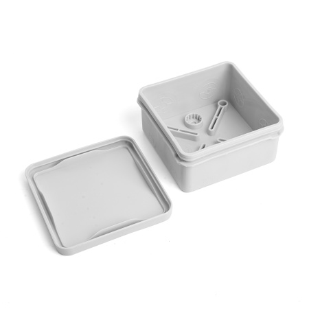 Коробка разветвительная 2х компонентная HF EBX40-48-67, 80*80*40мм, 8 вводов, IP67, серая (GE42435) STEKKER