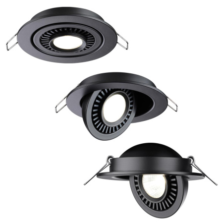 Св-к встр.св/д IP20 LED 9W 770Лм 4000K 220V GESSO черный NOVOTECH