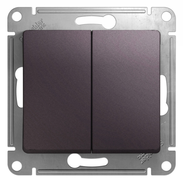 СНЯТ GLOSSA  Механизм выключателя СУ 2 кл 10А сиреневый туман IP20 Schneider Electric