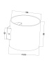 Бра 1*G9 50Вт Матовое Золото IP20 Rond C066WL-01MG Technical