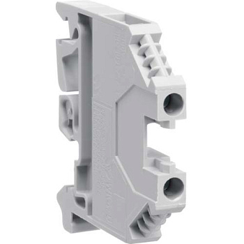 Клемма винтовая для дин-рейки, "Фаза" 0,5 - 4 мм2, 800В/32A, проходная, серая, Hager