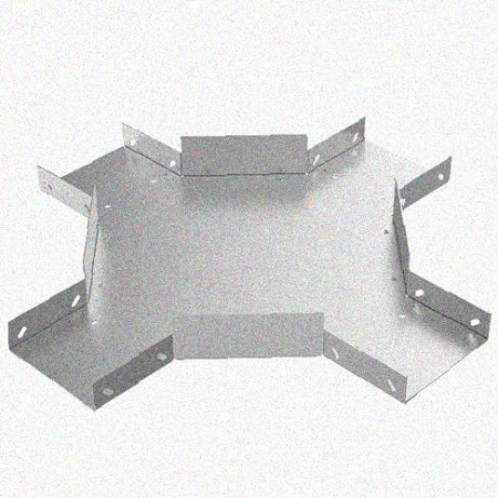 Лоток крестообразный замковый перфорированный КМЗ 100х100 УХЛ1, горячее цинкование, S1,0