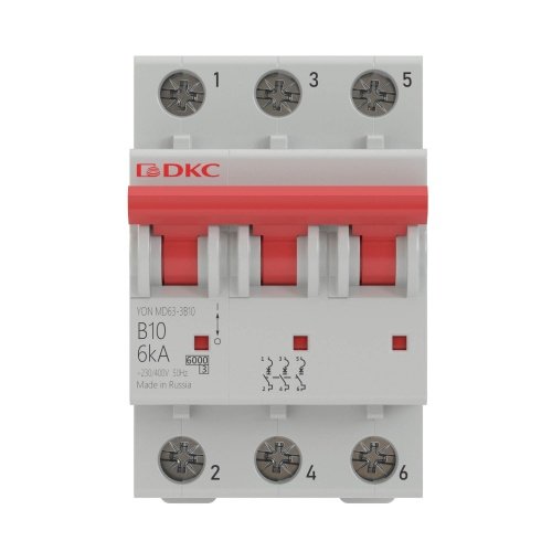 Выключатель автоматический MD63-3C16-10 3П 16А С 10кА YON DKC фото 2