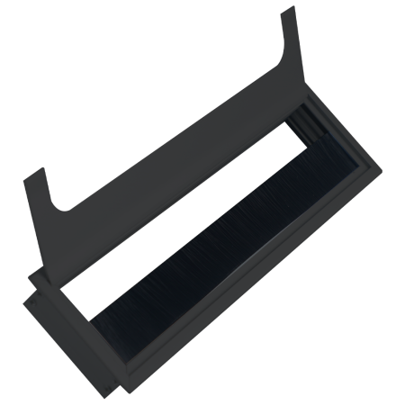 Donel Кабельный громмет (лючок) в стол, 280*80мм, цвет: черный