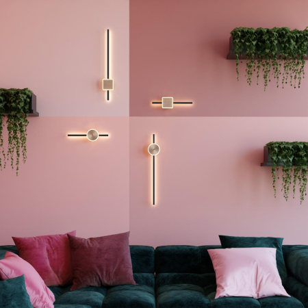 Настен.св-к IP20 LED 12W 760Лм 3000K STILO черн/бронза/металл ODEON LIGHT