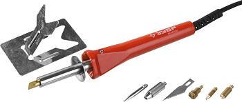 Прибор "Мастер" для выжигания, пайки, резки с набором насадок, 5шт+нож ЗУБР