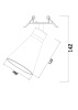 Встраиваемый светильник 1*GU10 10Вт Черный IP20 Virar C059CL-01B Technical