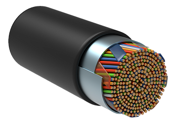 ITK Витая пара F/UTP кат.5E 50х2х24AWG solid LDPE черный (305м)